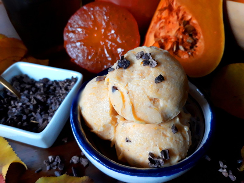 gelato alla zucca vegan