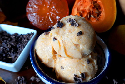 gelato alla zucca vegan